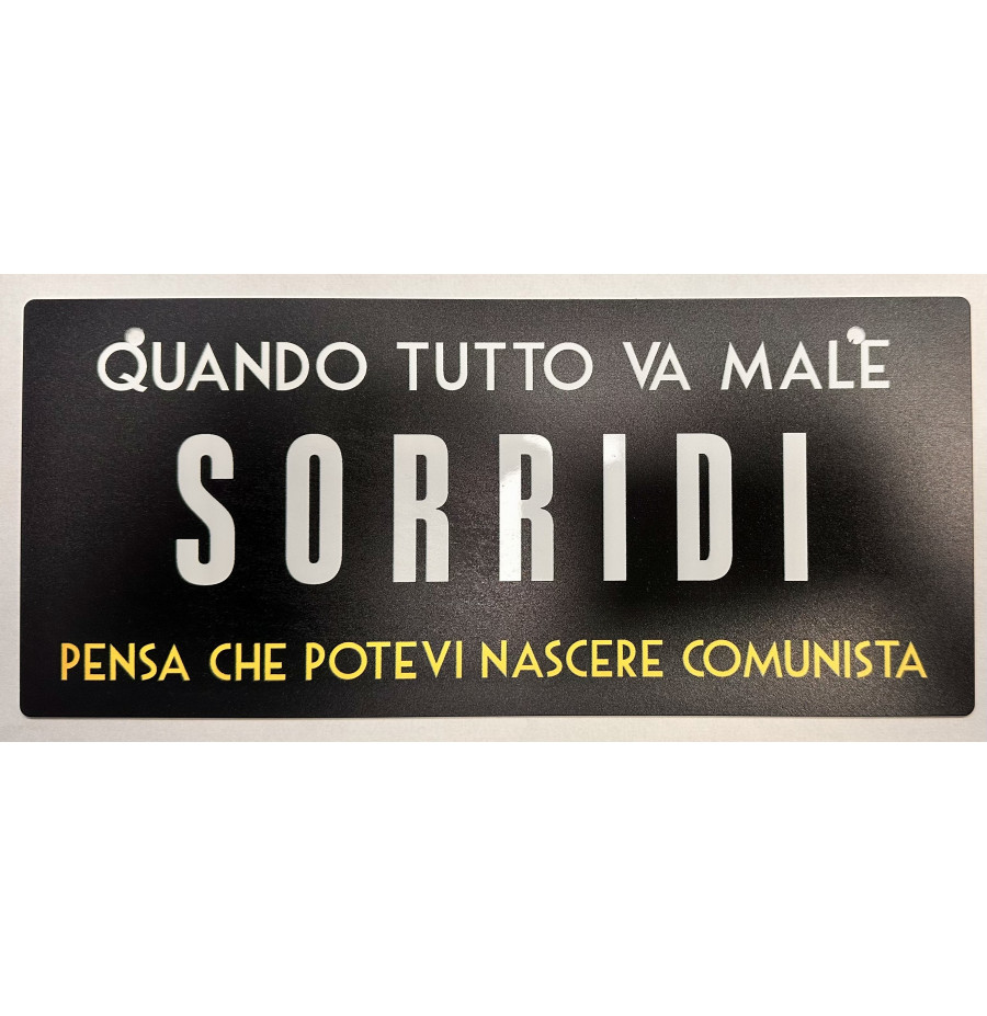 MAGNETI, TARGHE IN LATTA MT118