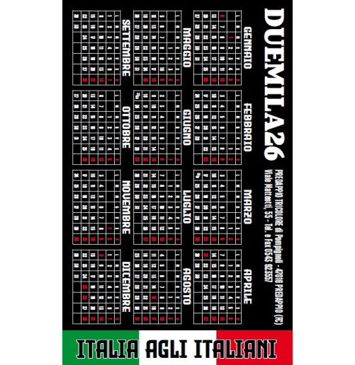 CALENDARI E CARTOLINE TASCABILI CL46