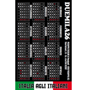 CALENDARI E CARTOLINE TASCABILI CL48