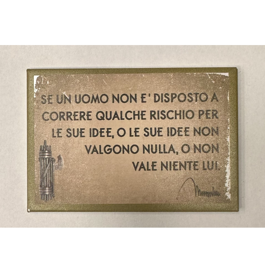 MAGNETI, TARGHE IN LATTA MT133