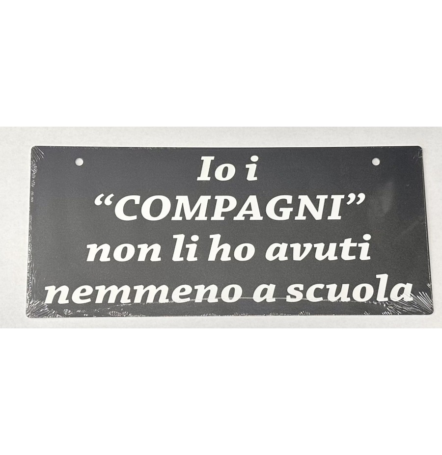 MAGNETI, TARGHE IN LATTA MT137